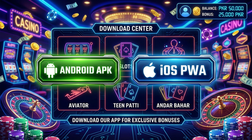 Main screen of 777cb download page for PK players - download app button illustration