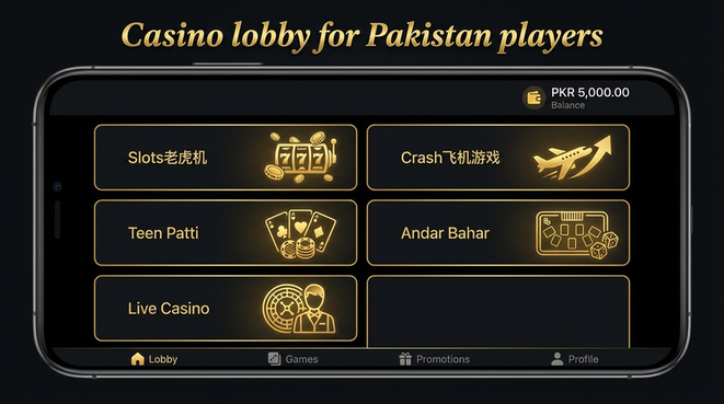 Lobby view of 777cb for Pakistan users - secure account recovery flow